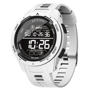 Activa Ranger X Terrain Invicta Digital Unisex Watch - 45mm, White (ACW8105-002)